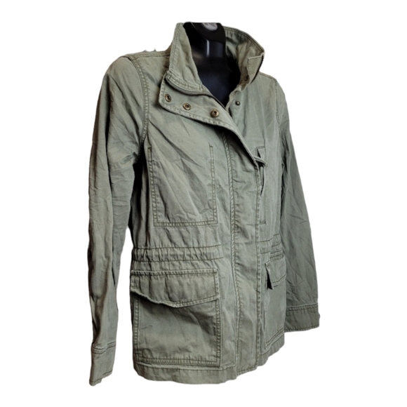 Madewell Passage Jacket surplus military-inspired field jacket khaki green coat - Picture 5 of 16